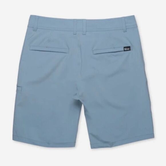 Pelagic Deep Sea Hybrid Shorts Mens Sz 44 Light Blue Flat Front High Performance - Picture 2 of 7